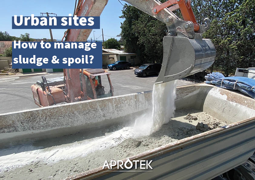 manage mud, sludge and spoil on urban construction sites