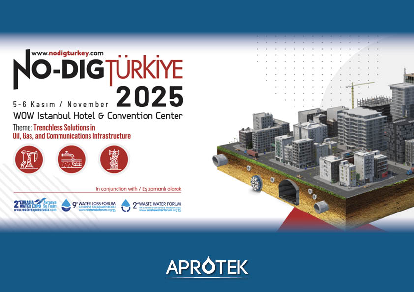 aprotek exposing at no dig turkiye trade show for sludge management